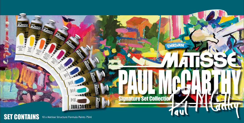 Matisse Structure Signature Set - Paul McCarthy 10x75ml - Art Supplies Australia