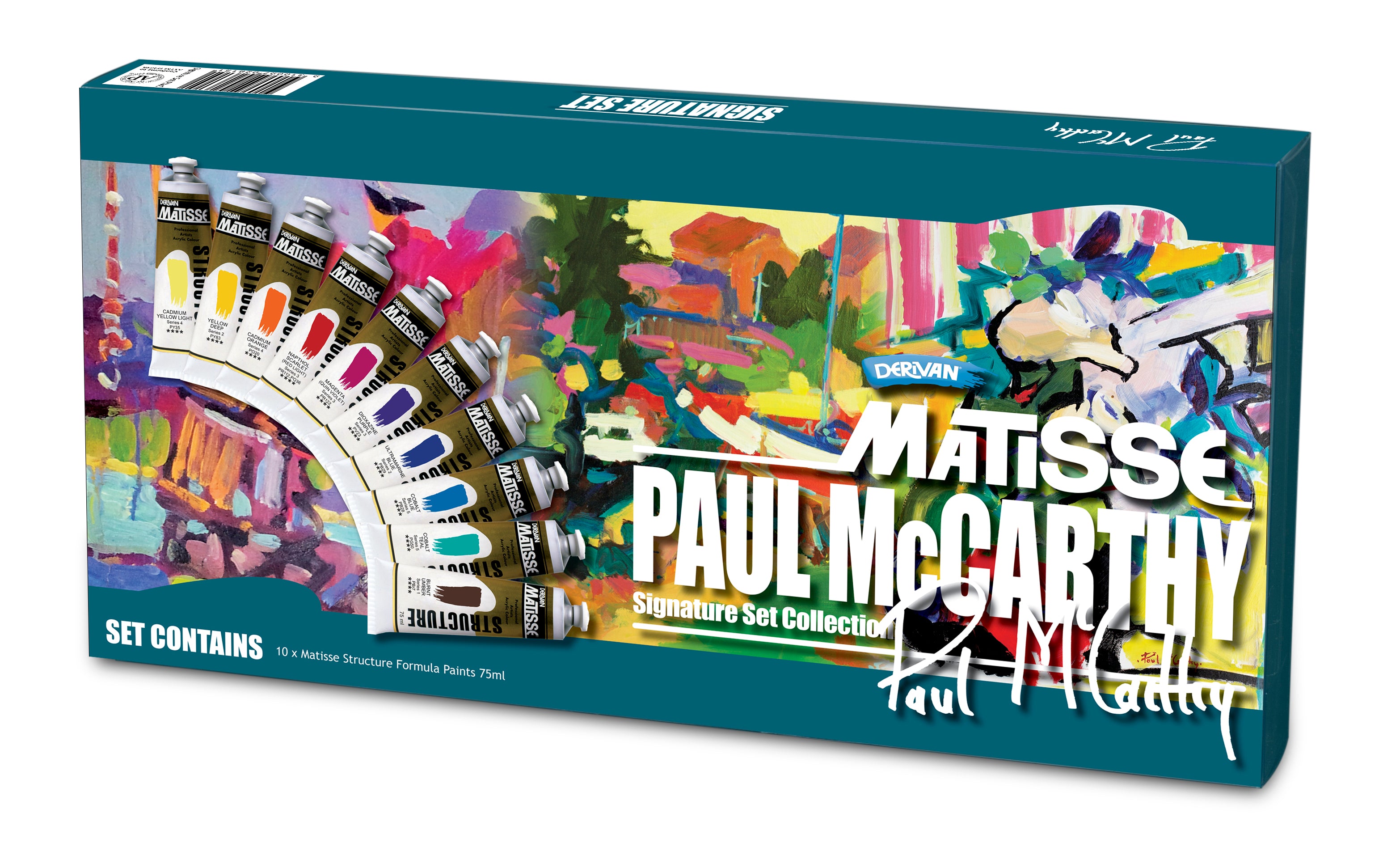 Matisse Structure Signature Set - Paul McCarthy 10x75ml - Art Supplies Australia