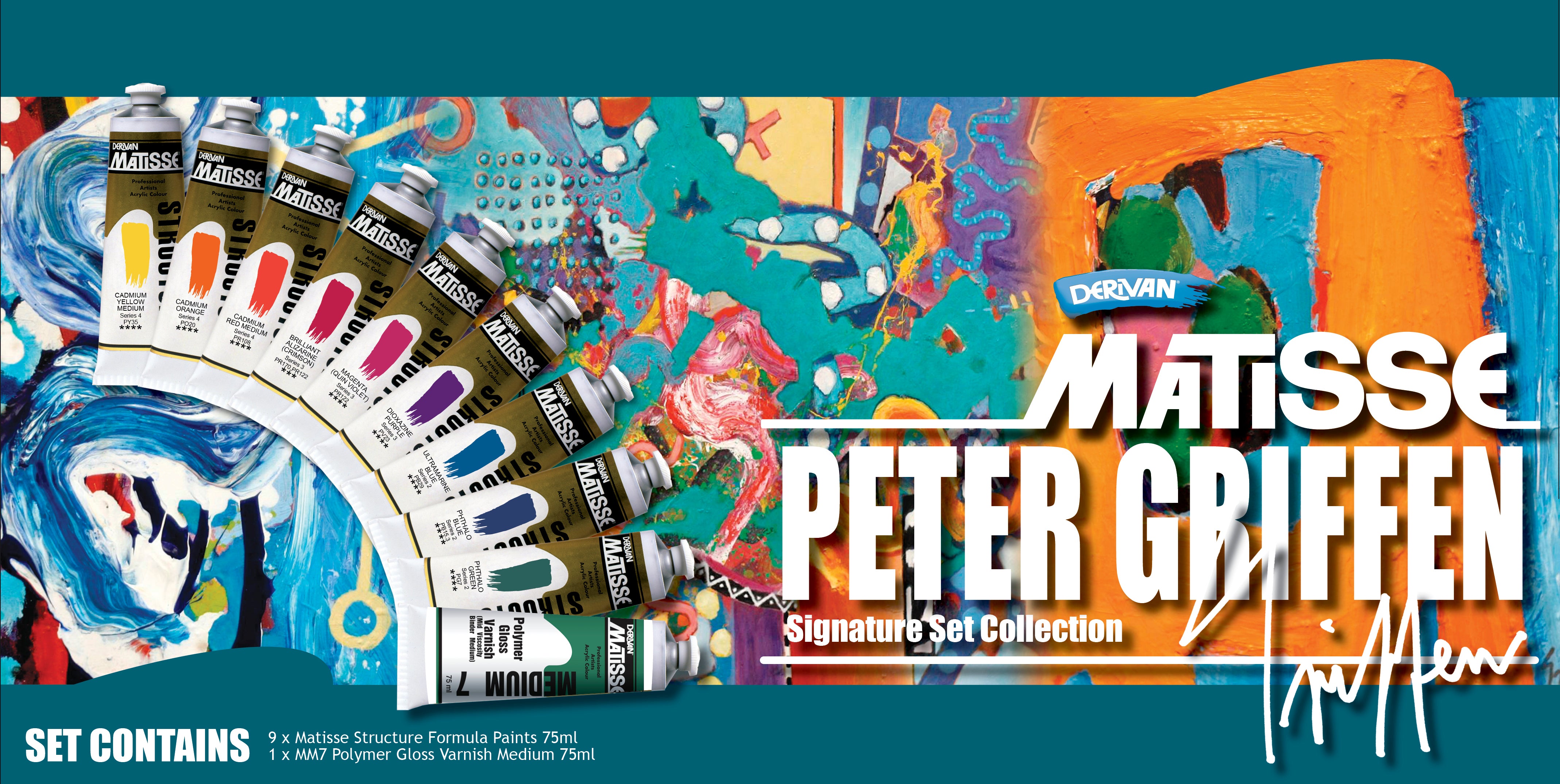 Matisse Structure Signature Set - Peter Griffen 10x75ml - Art Supplies Australia