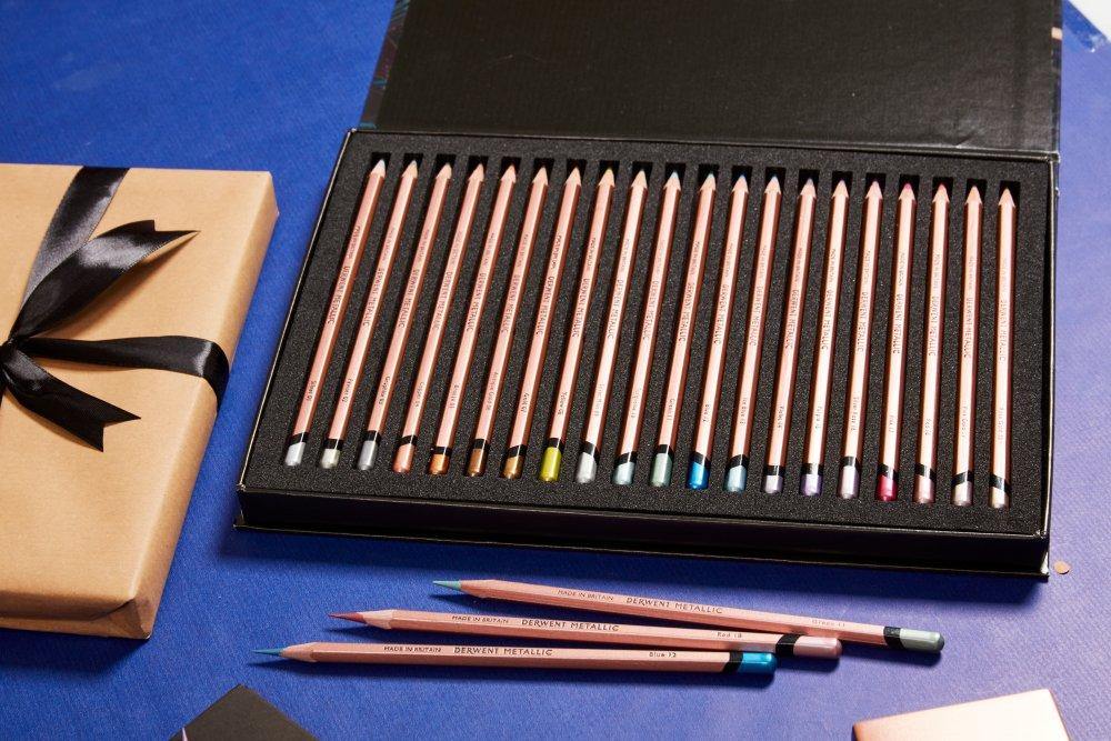 Derwent Professional Metallic Colour Pencil Sets (Non-Soluble) - Art Supplies Australia