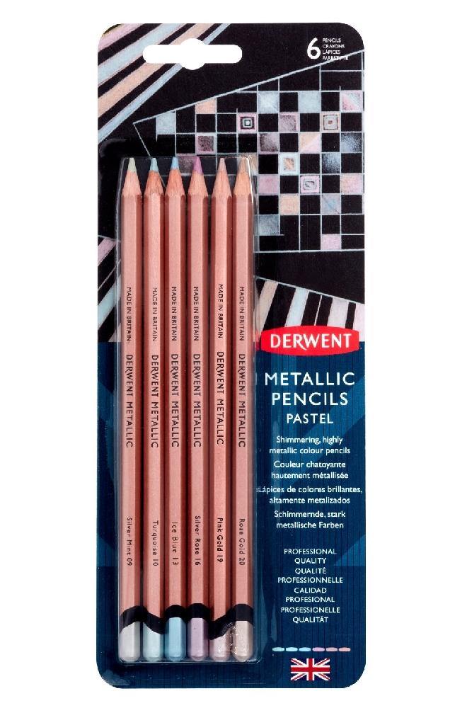 Derwent Professional Metallic Colour Pencil Sets (Non-Soluble) - Art Supplies Australia