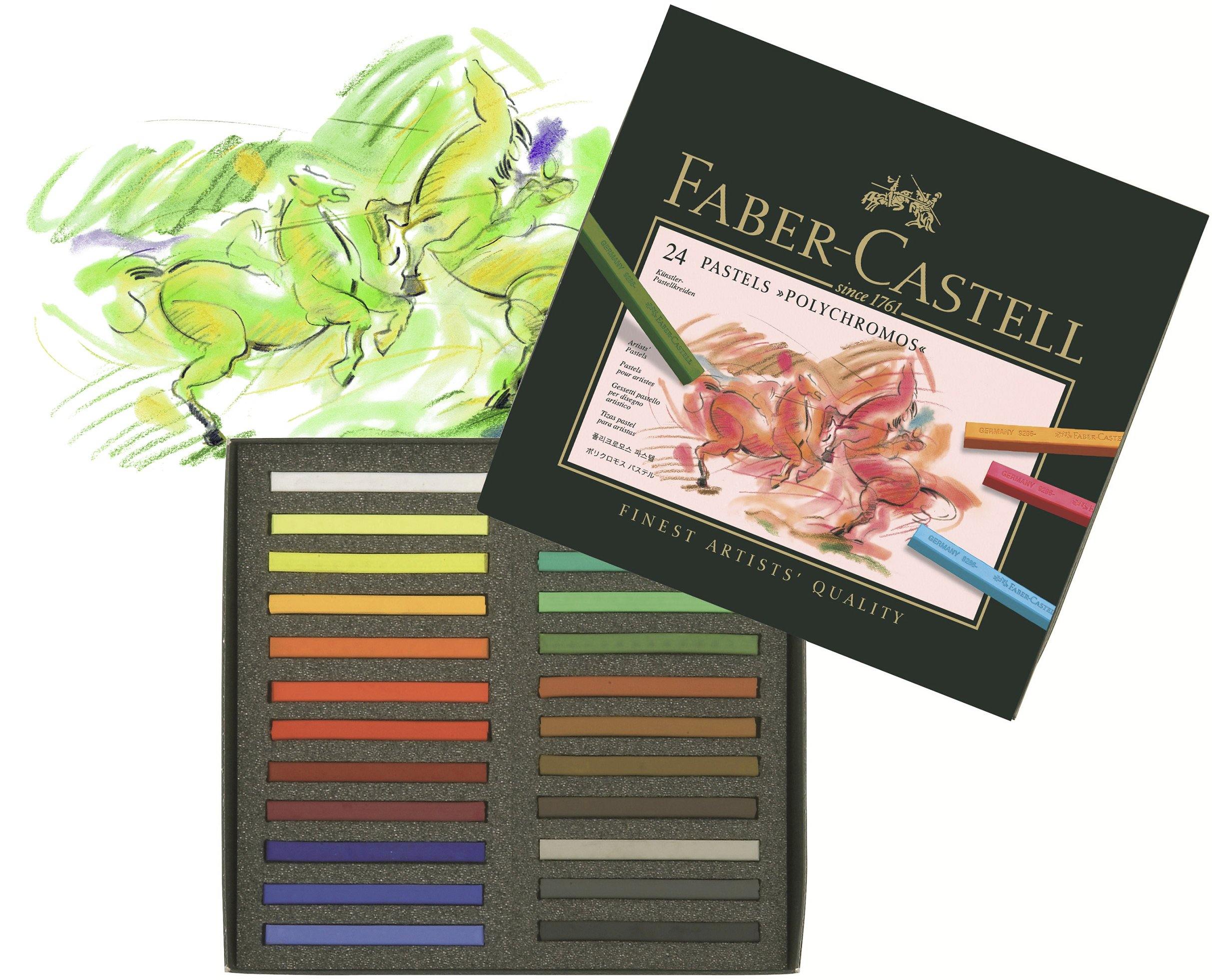 Faber-Castell Pastel Crayon Set Polychromos - Art Supplies Australia