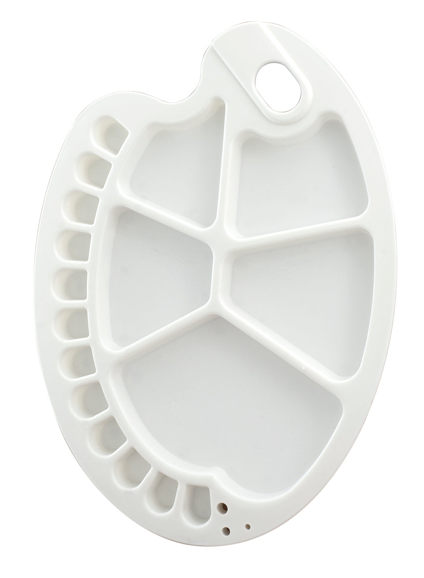 Large Oval Plastic Watercolour Palette - Art Supplies Australia