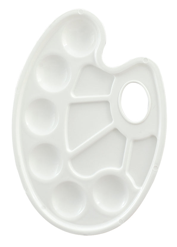 Small Oval Plastic Palette - Art Supplies Australia