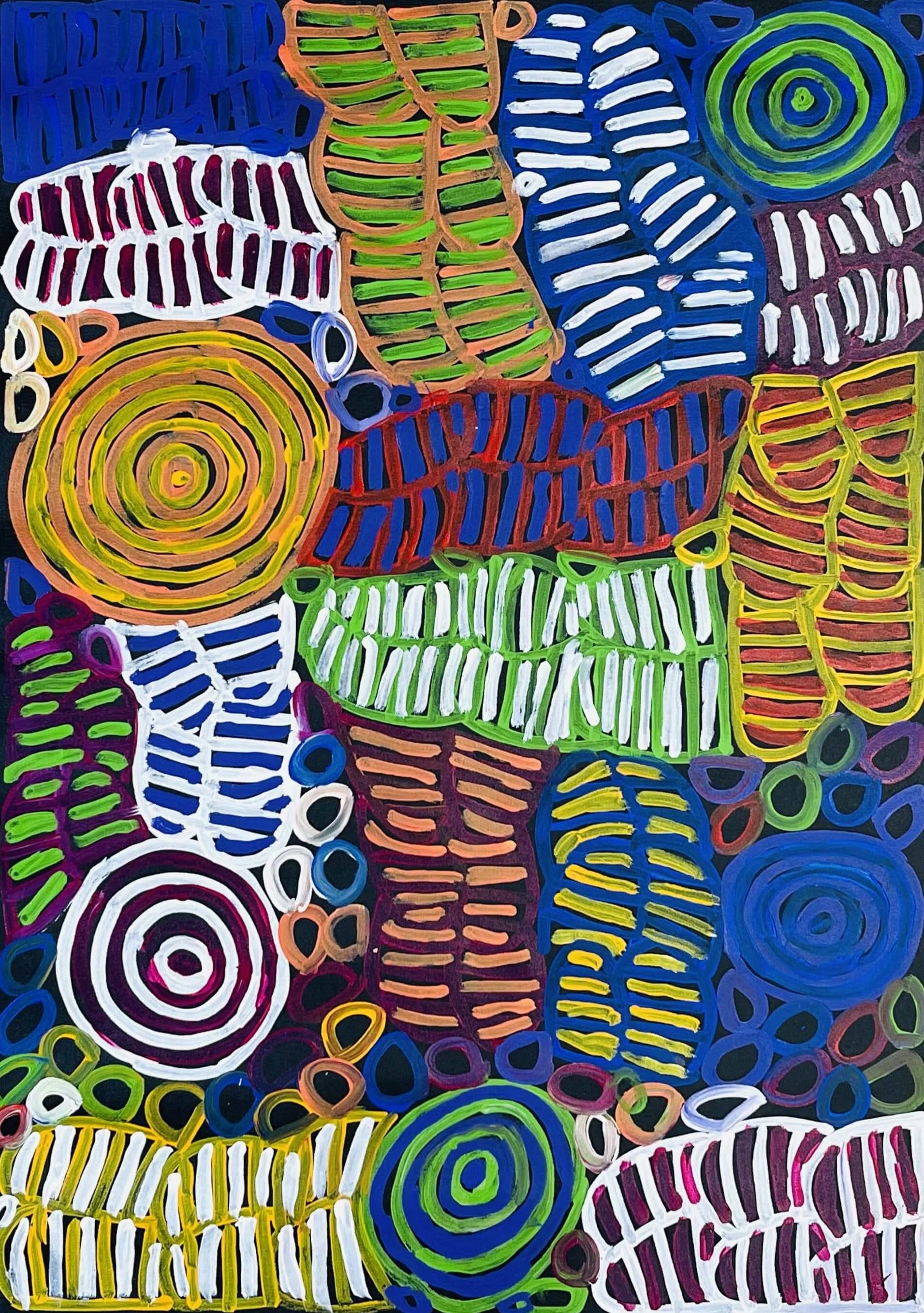 Betty Mbitjana - Aboriginal Art - Art Supplies Australia