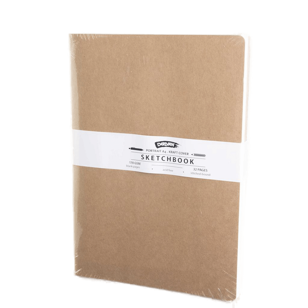 Derivan Eco Sketchbook Kraft Cover 170GSM - Art Supplies Australia