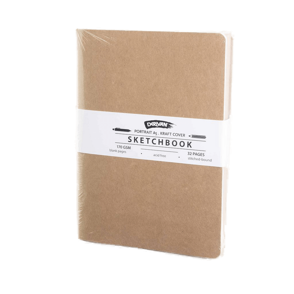 Derivan Eco Sketchbook Kraft Cover 170GSM - Art Supplies Australia