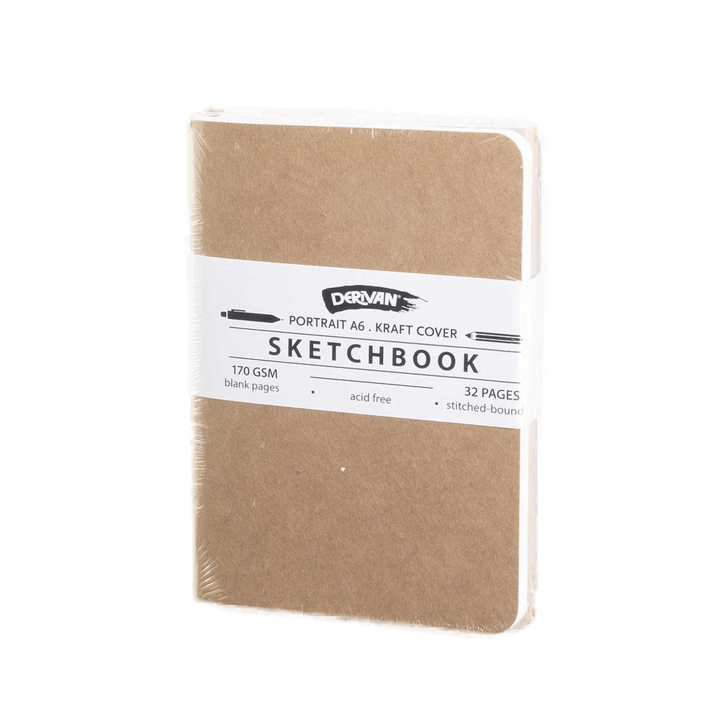 Derivan Eco Sketchbook Kraft Cover 170GSM - Art Supplies Australia