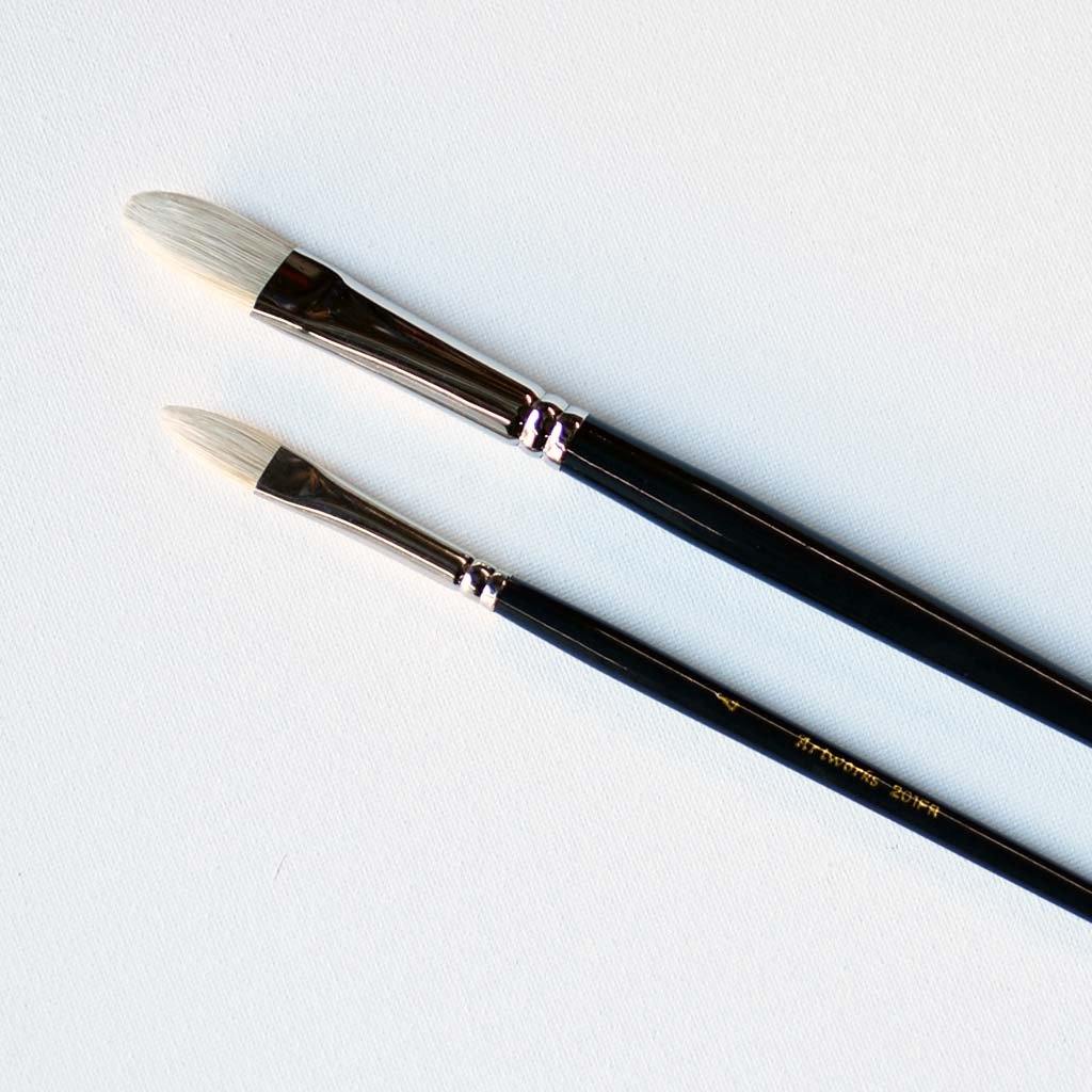 Artworks/PrimeArt 201FR Bristle Filbert Brush - Art Supplies Australia