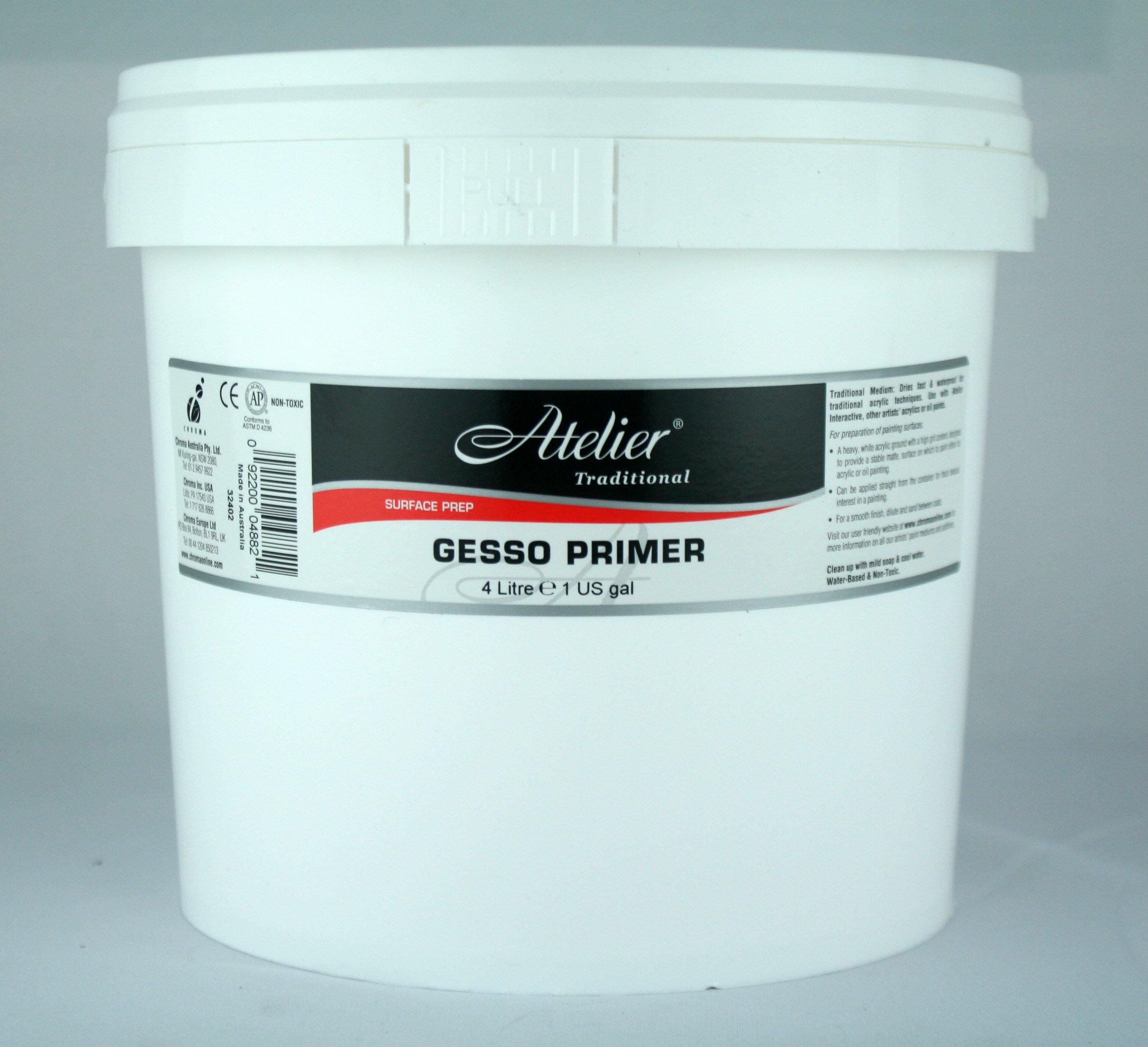Atelier Acrylic Medium - Gesso Primer - Art Supplies Australia