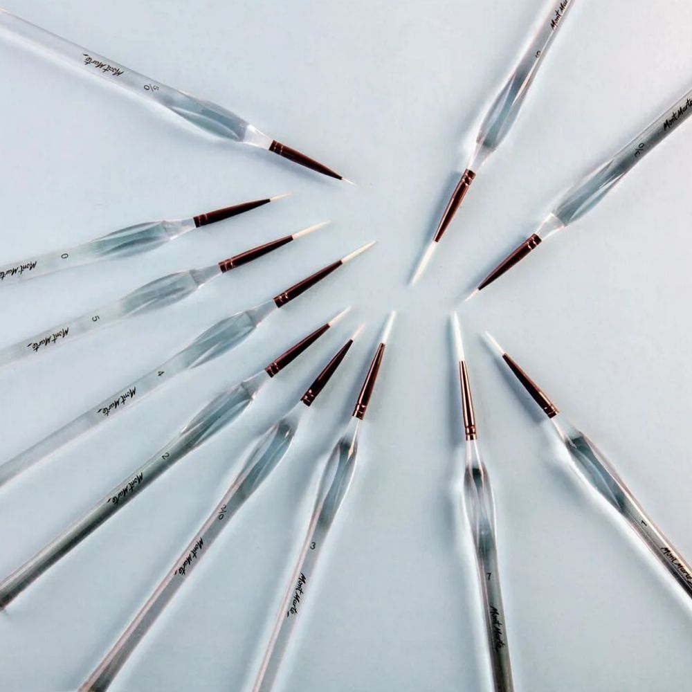 Mont Marte Detail Brush Assortment 11pc - Art Supplies Australia