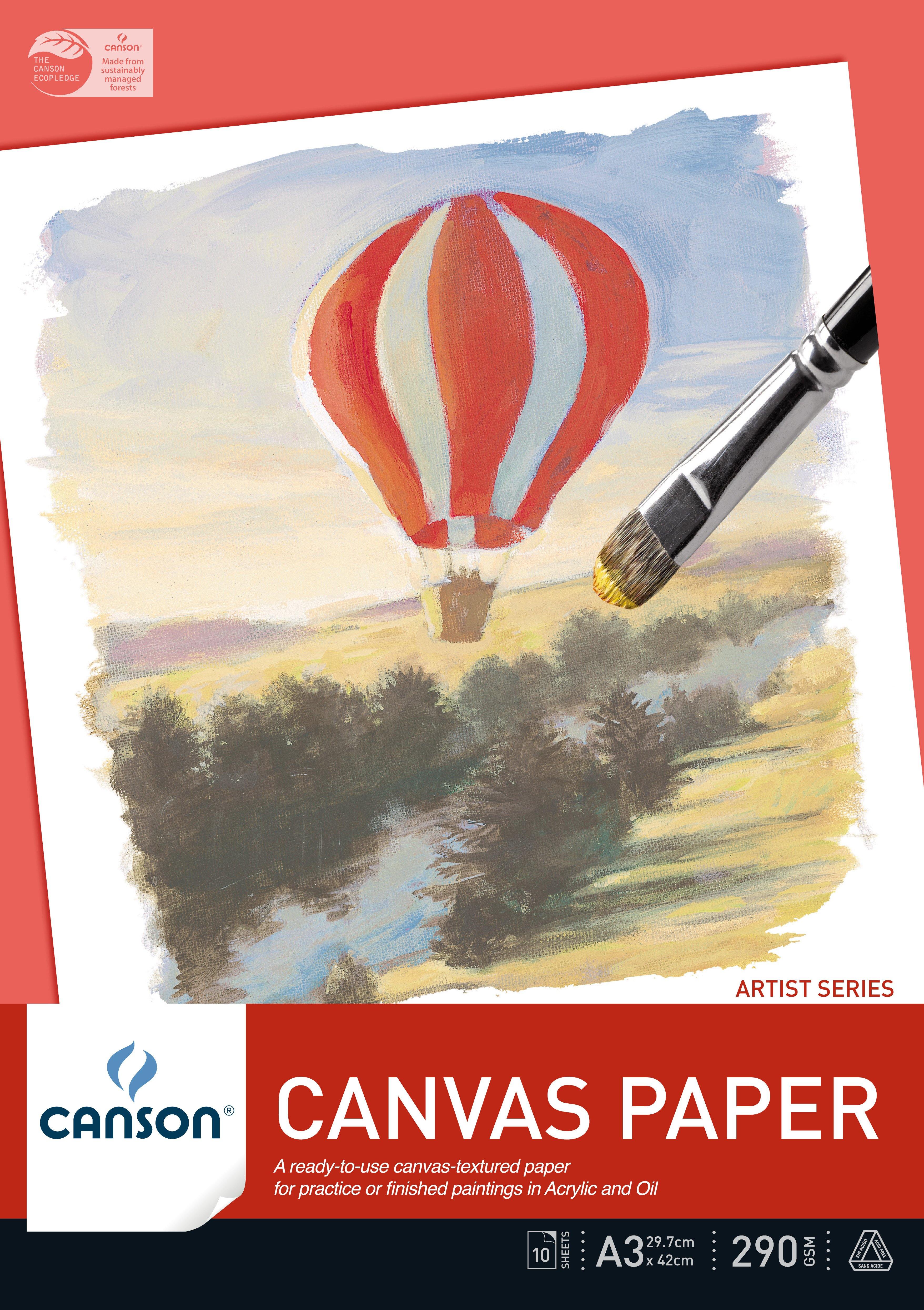 Canson Balloon Canvas Paper Pads 290gsm 10 Sheets - Art Supplies Australia