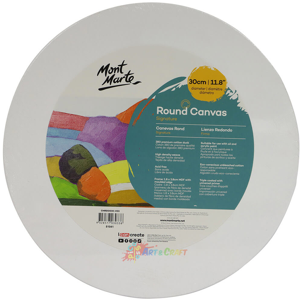 Mont Marte Round Canvas - Art Supplies Australia