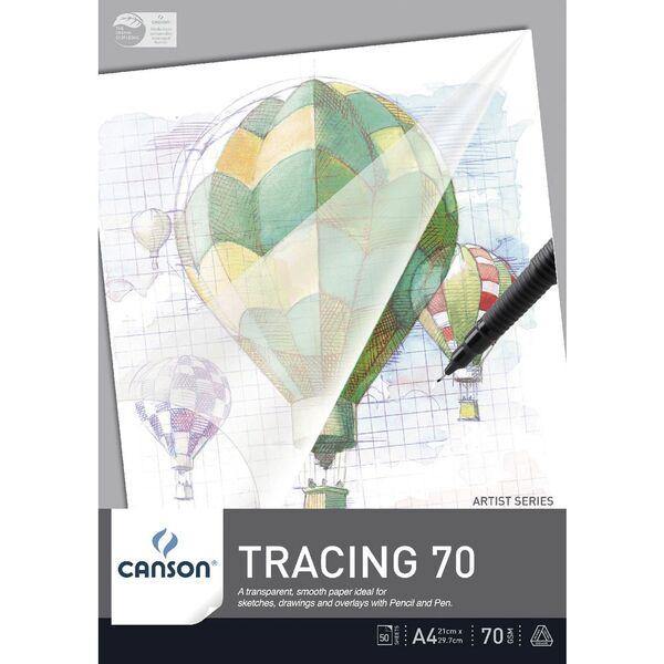 Canson Artists' Series Tracing Paper Pads 70gsm 50 Sheets - Art Supplies Australia