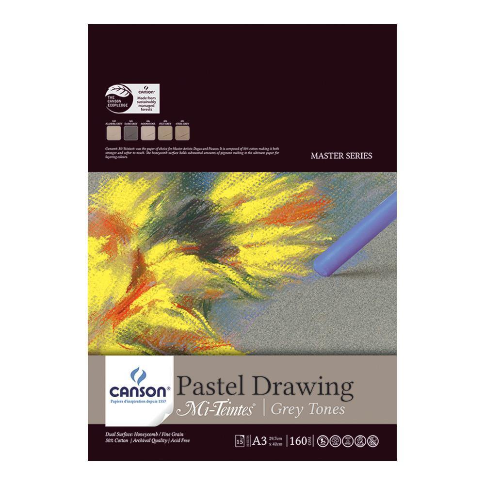 Canson Mi-Teintes Pastel Drawing Paper Pads 160gsm 15 Sheets - Art Supplies Australia