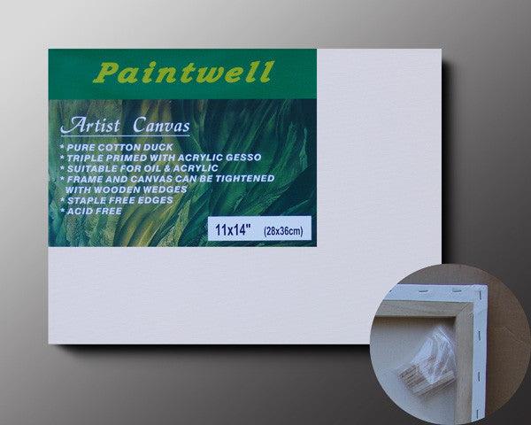 Paintwell/ Luca Economical Art Stretched Canvas 38mm Thick 6OZ - Art Supplies Australia