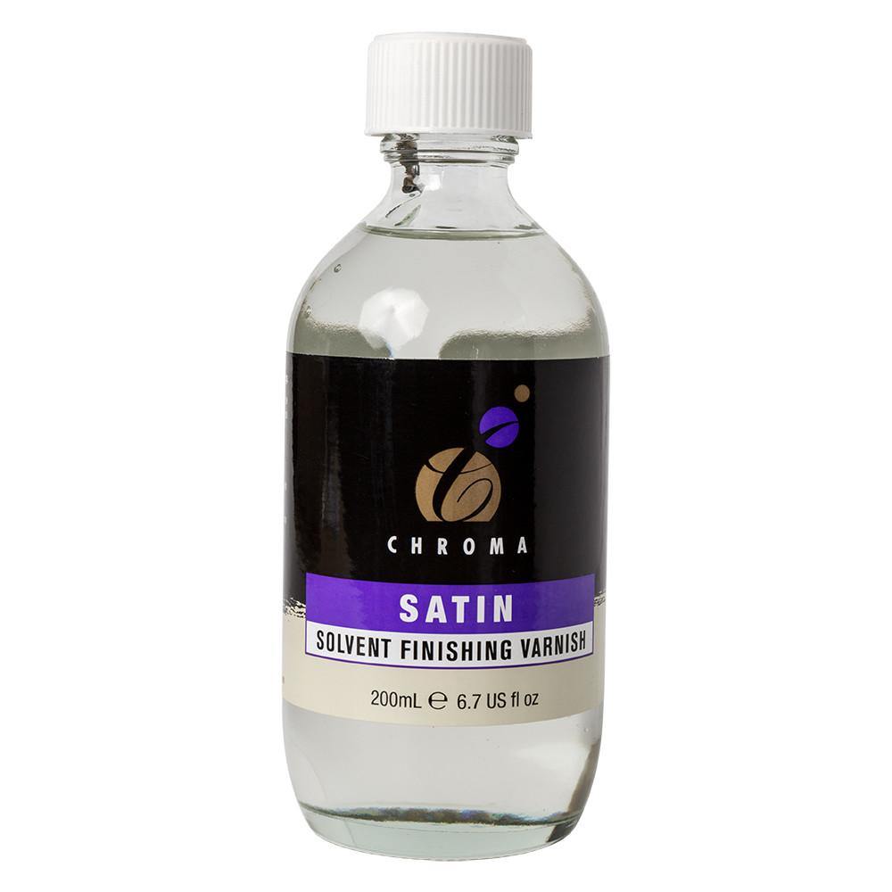 Chroma Solvent Finishing Varnish Satin 200ml - Art Supplies Australia