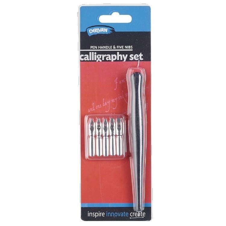 Derivan Calligraphy Nib Sets Black - Art Supplies Australia