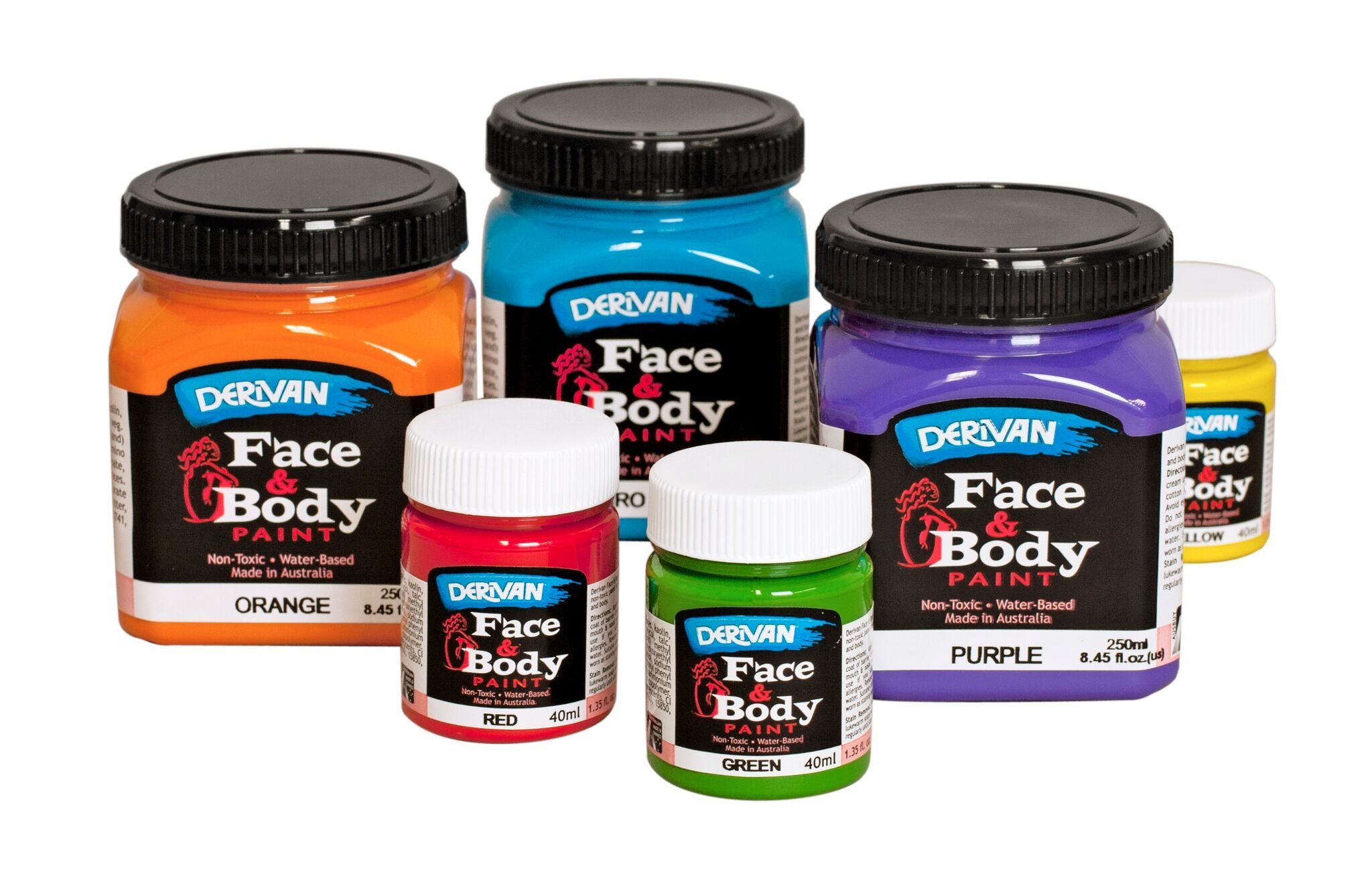 Derivan Face & Body Paint 36ml/40ml - Art Supplies Australia