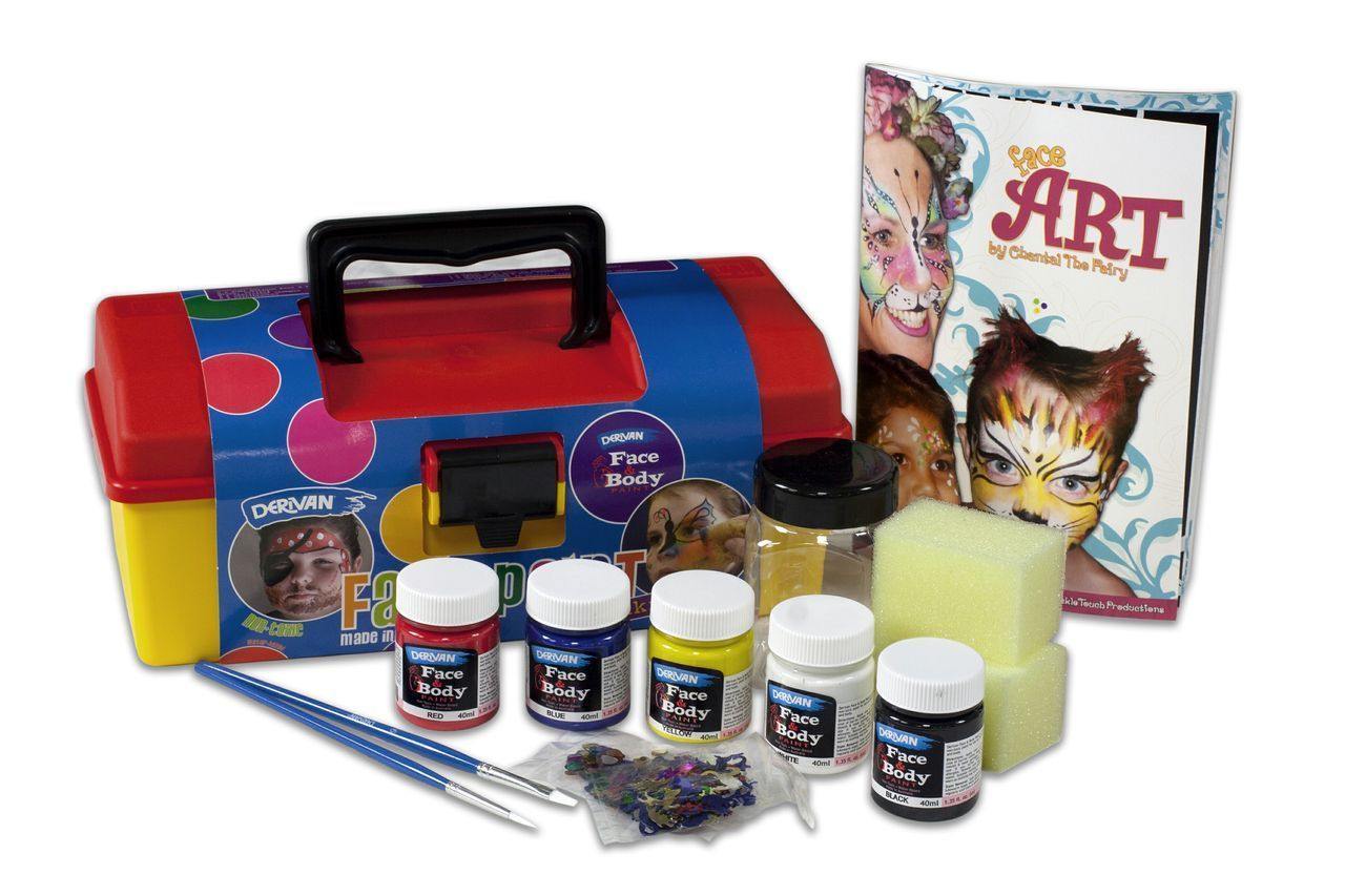 Derivan Face & Body Paint Themed Sets & Tool Box Kit - Art Supplies Australia