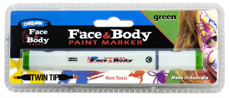 Derivan Face & Body Paint Markers & Wipes - Art Supplies Australia