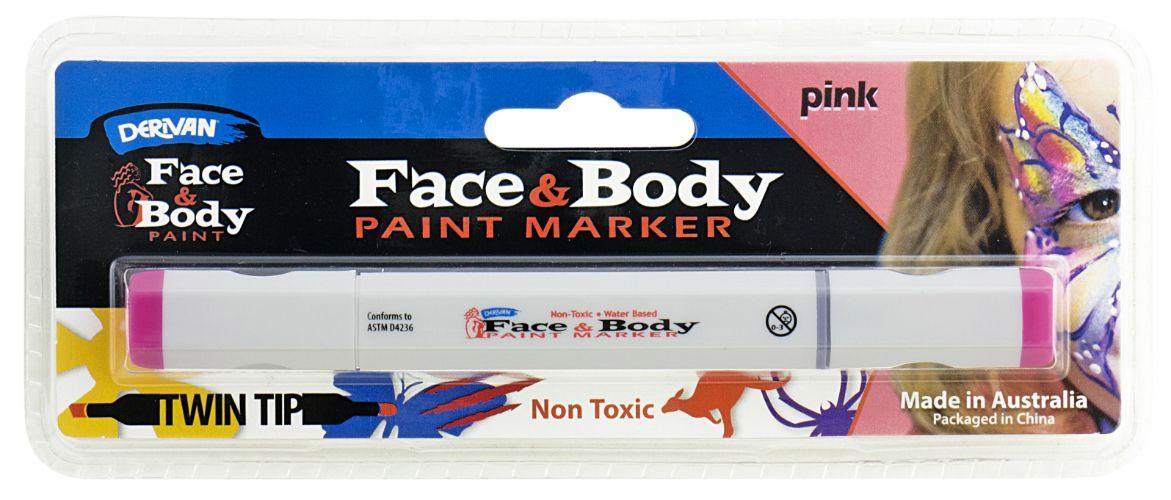 Derivan Face & Body Paint Markers & Wipes - Art Supplies Australia