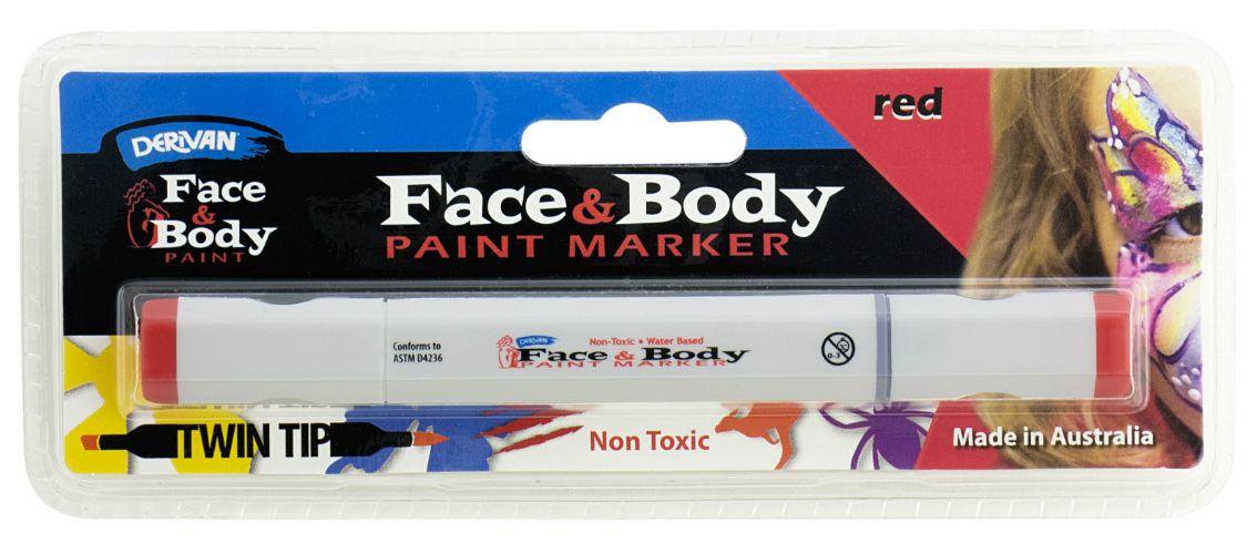 Derivan Face & Body Paint Markers & Wipes - Art Supplies Australia