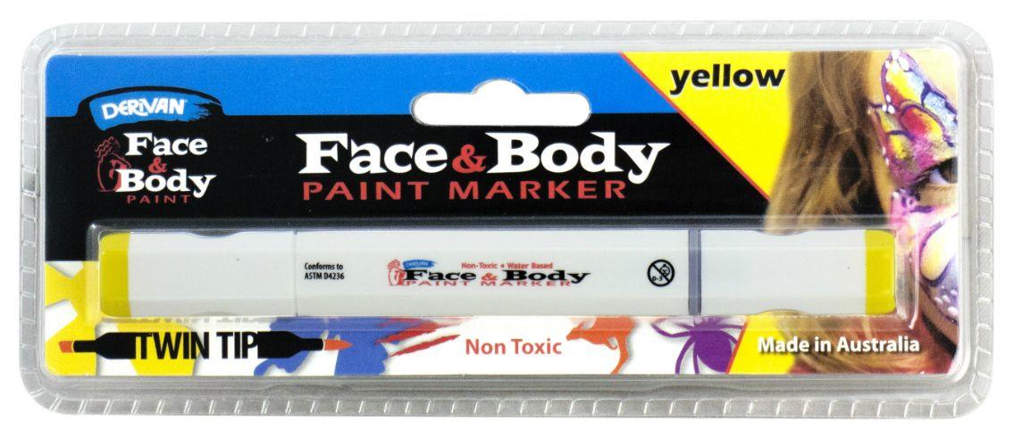 Derivan Face & Body Paint Markers & Wipes - Art Supplies Australia