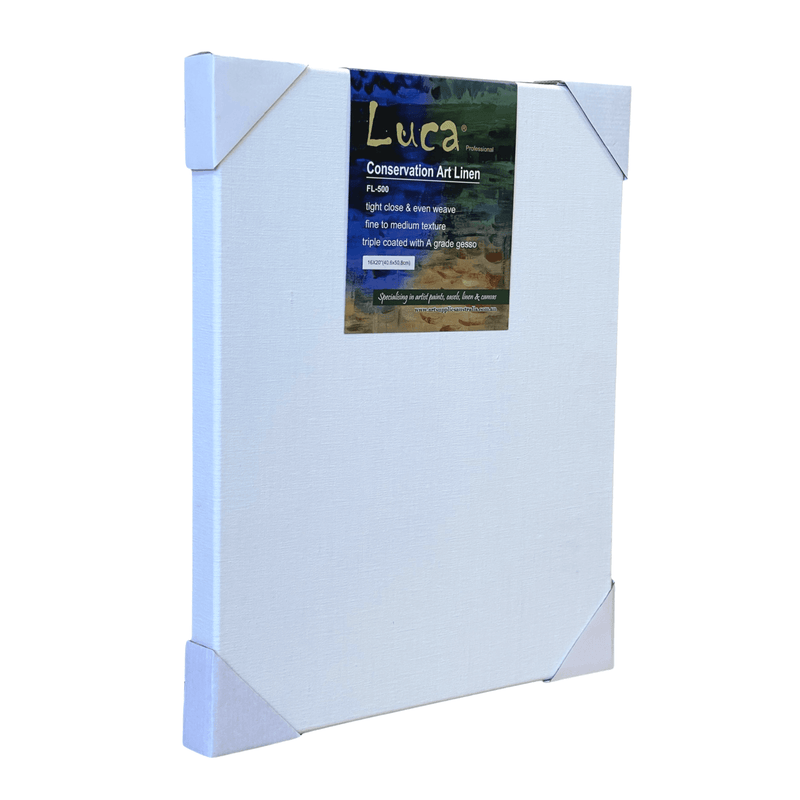 Luca Professional Stretched Linen - Acrylic Primed(38mm Thick) - Art Supplies Australia