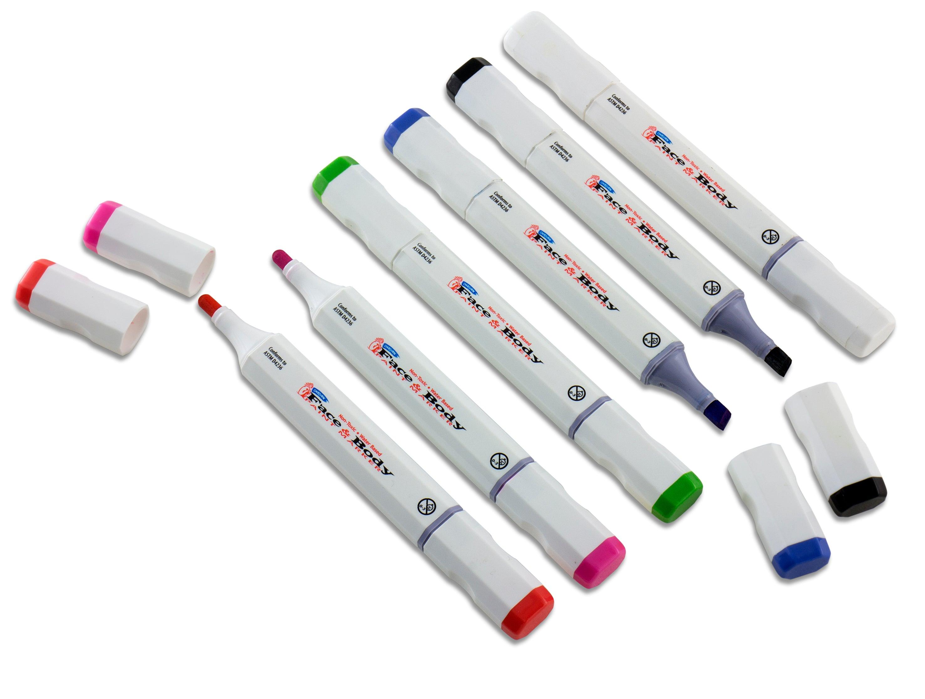 Derivan Face & Body Paint Markers & Wipes - Art Supplies Australia