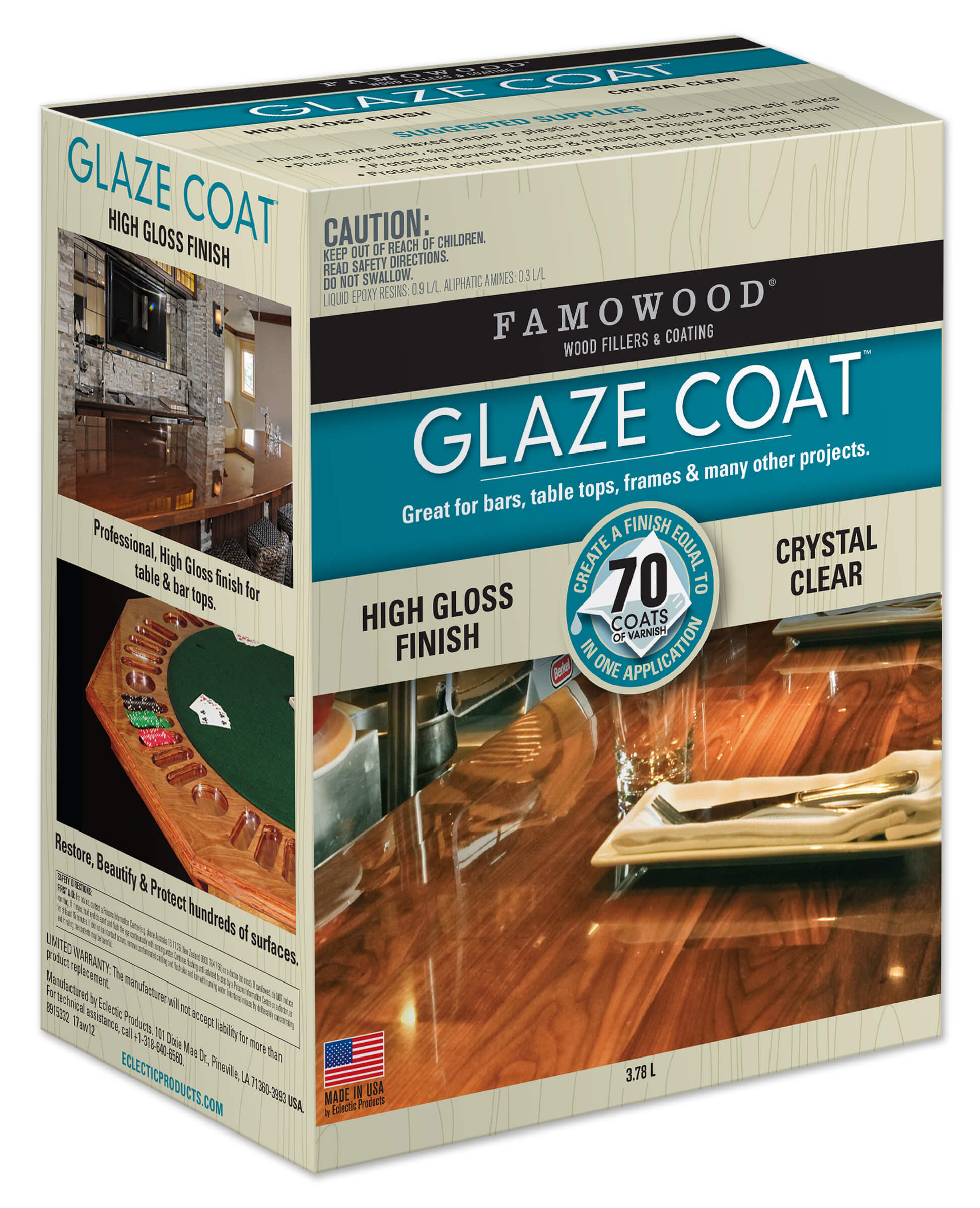 Famowood Glaze Coat Kit Clear (Art Resin) - Art Supplies Australia