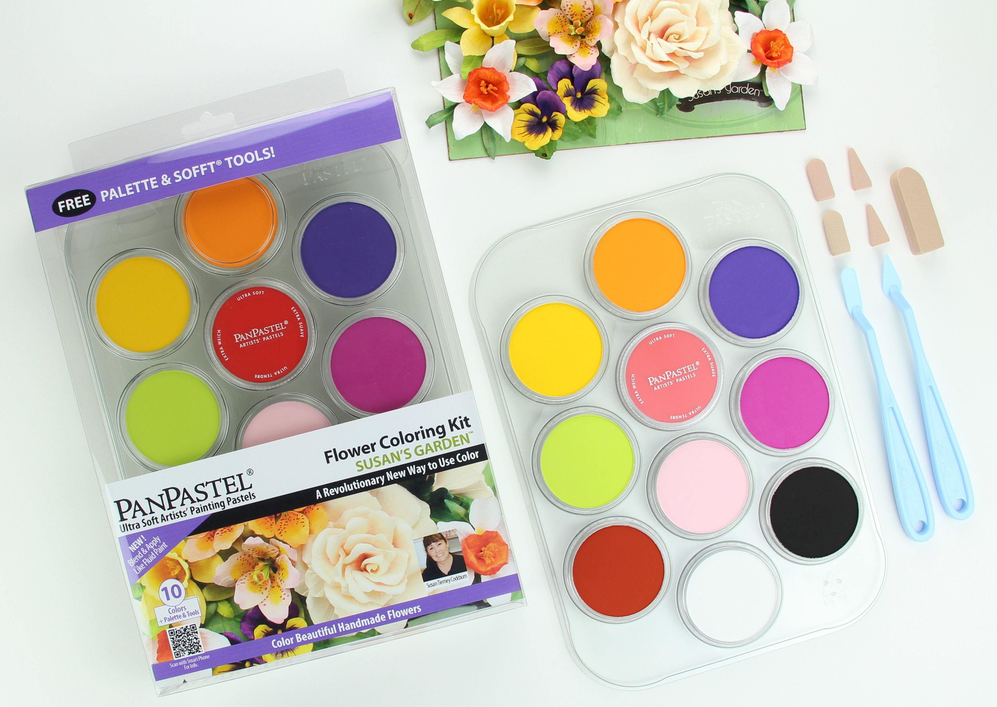 PanPastel™ Artists' Pastels - Mixed Media Kit II, Set of 7 with Palette