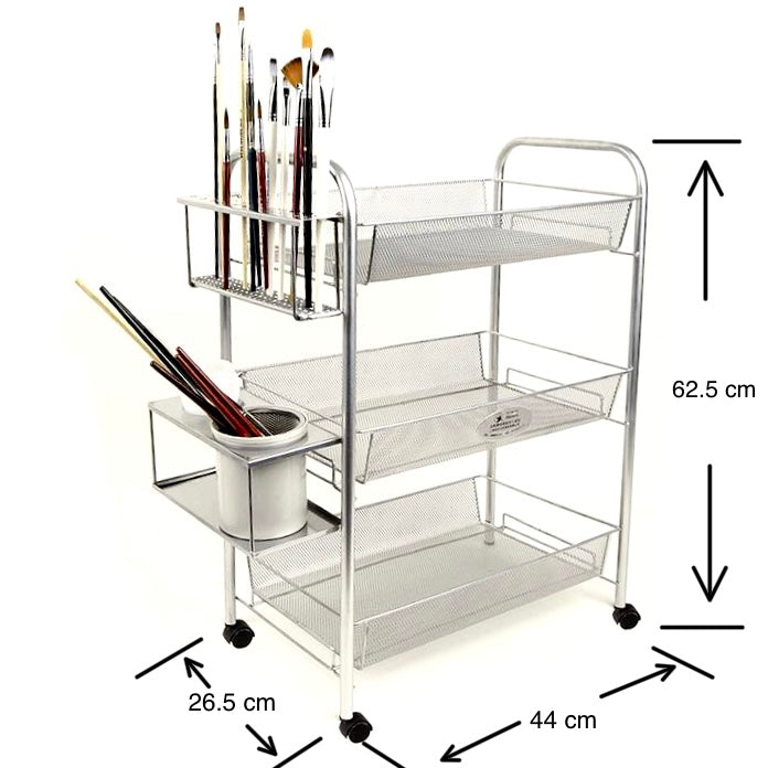 Marie's 3-Layer Studio Cart - Art Supplies Australia