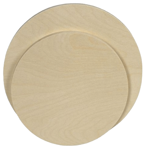 Luca Premium Artist's Round Wood Painting Panels 2.3cm Thick - Art Supplies Australia