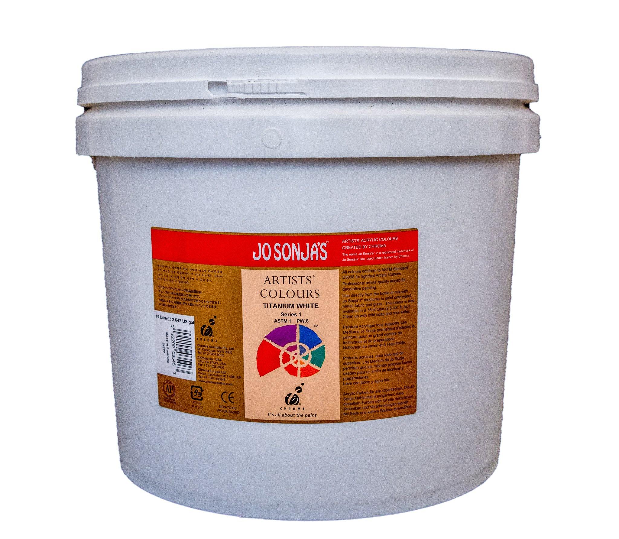Jo Sonja's Fine Artists' Matte Flow Acrylic Paints 10Liter - Art Supplies Australia