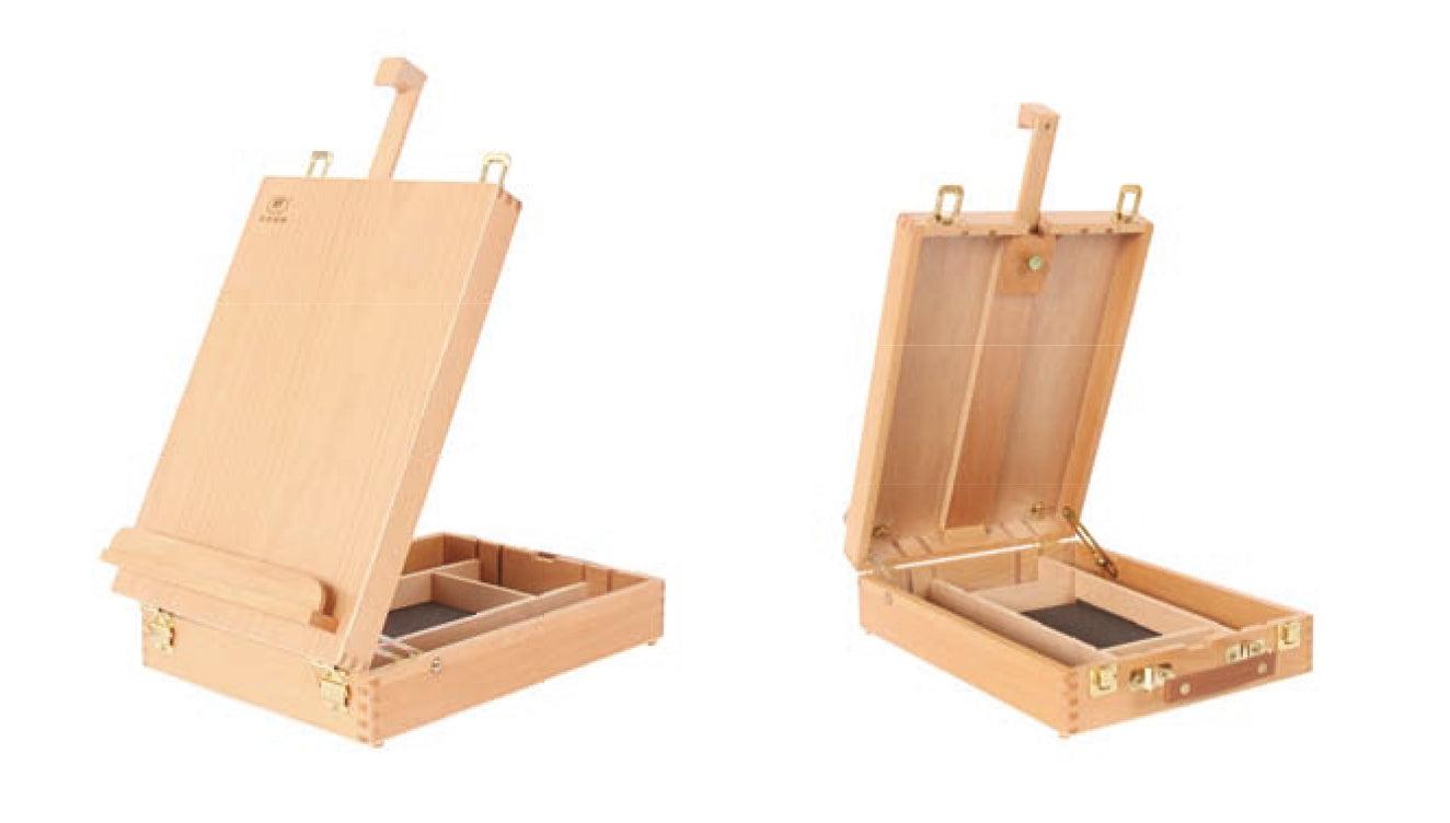 Luca Table Box Easel Beechwood-LHBX11 - Art Supplies Australia