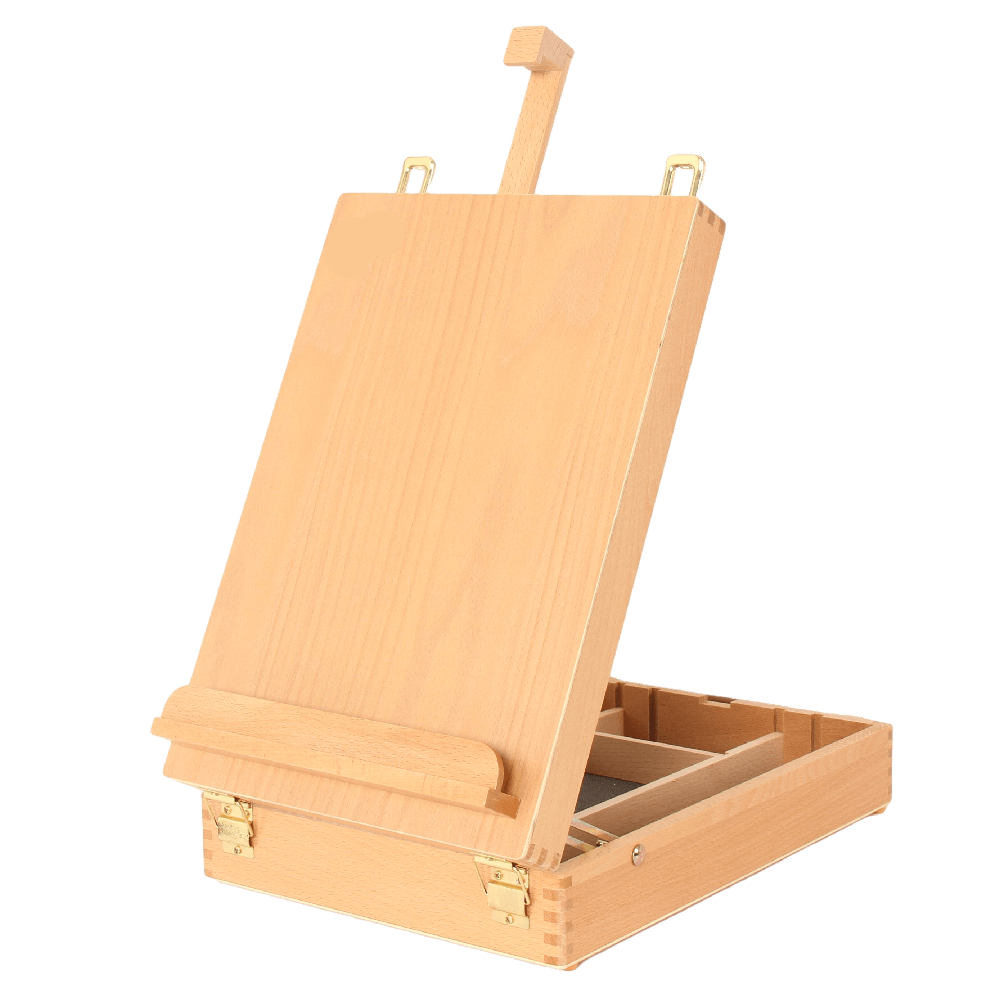 Luca Table Box Easel Beechwood-LHBX11 - Art Supplies Australia
