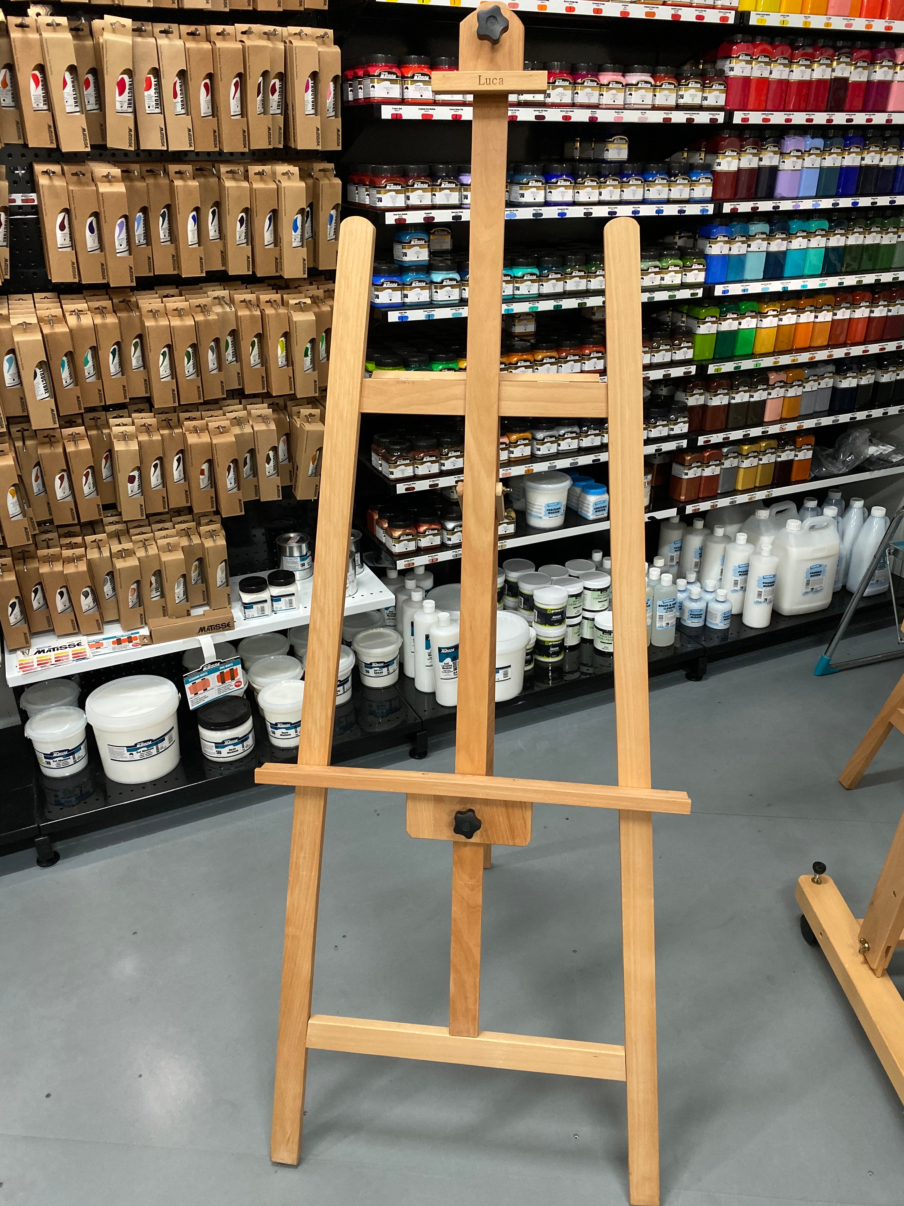 Luca French Rear-Support Easel for Art Studios & Commercial Display - Art Supplies Australia