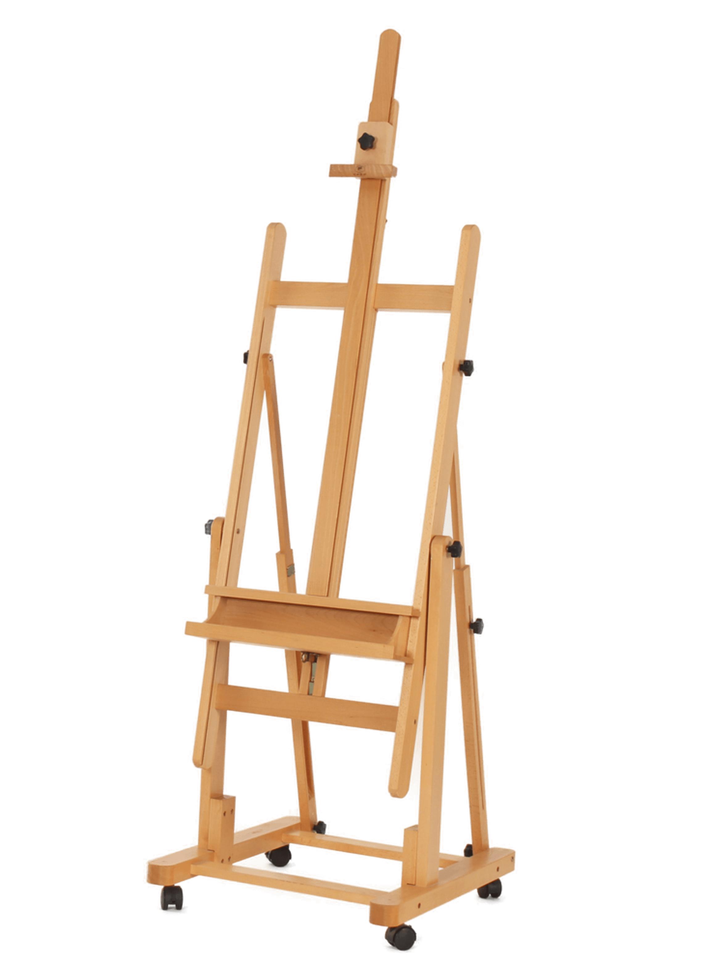 Luca Studio Easel With Multi-Angle Adjustment & Castor Wheels. Premium Quality Beechwood LW11 - Art Supplies Australia