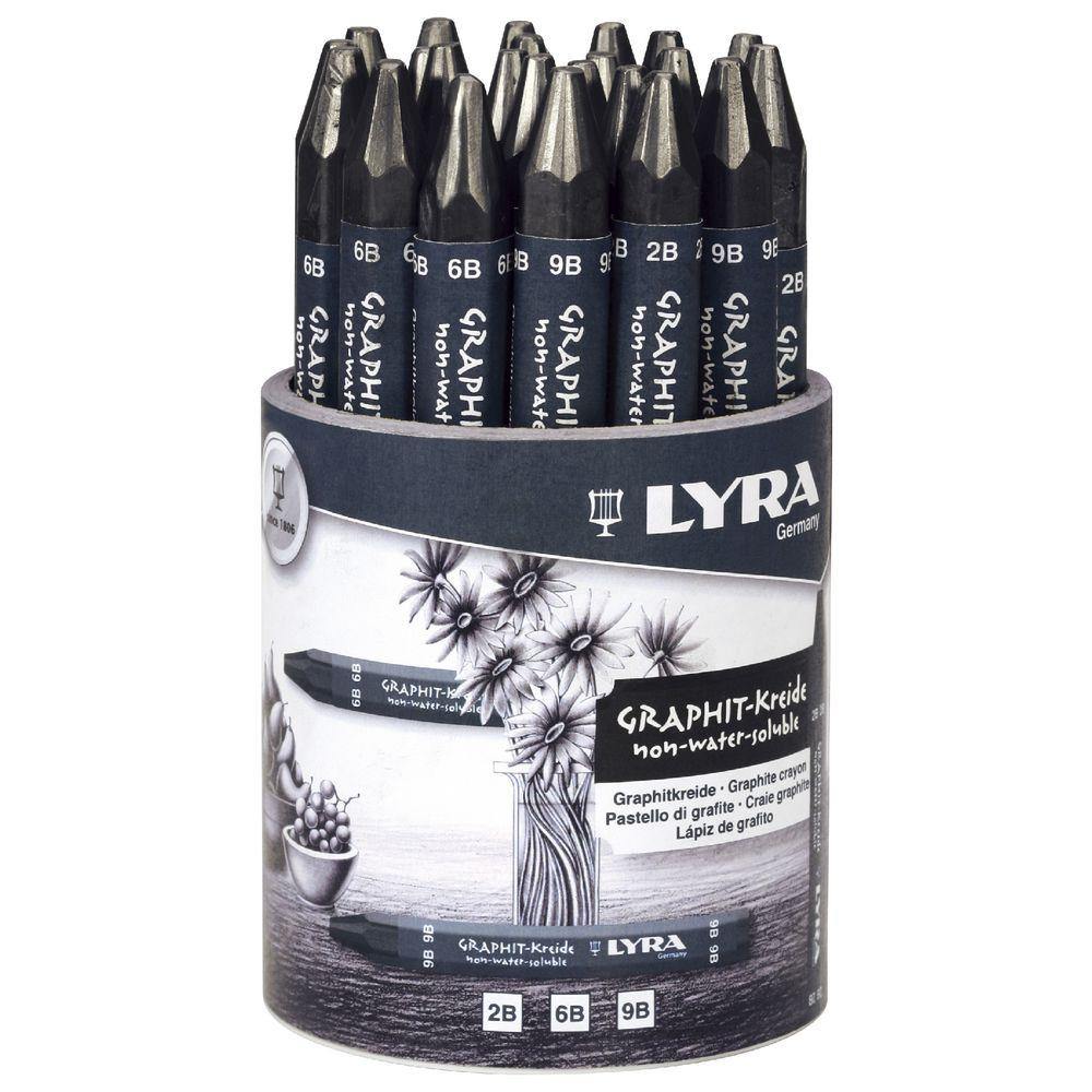 Lyra Graphite Crayon Stick Individuals and Sets - Art Supplies Australia