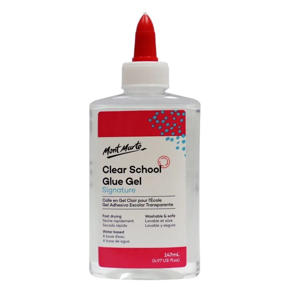 Mont Marte Adhesive - Washable Clear School Glue - Art Supplies Australia