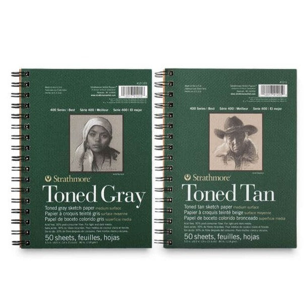 Strathmore 400 Series Recycled Toned Sketch Wirebound Journals - Art Supplies Australia