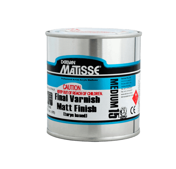 Matisse Acrylic Medium MM15 Matt Varnish (turps-based) - Art Supplies Australia