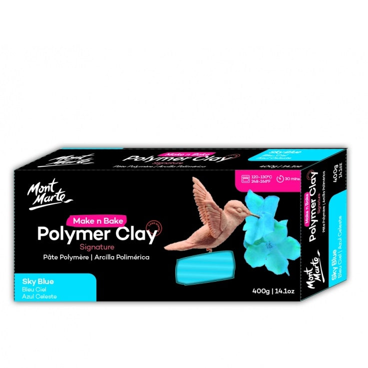 Mont Marte Make N Bake Polymer Clay 400g Block - Art Supplies Australia