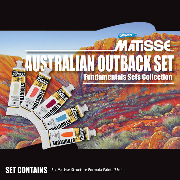 Matisse Structure Australian outback set 5x75ml - Art Supplies Australia