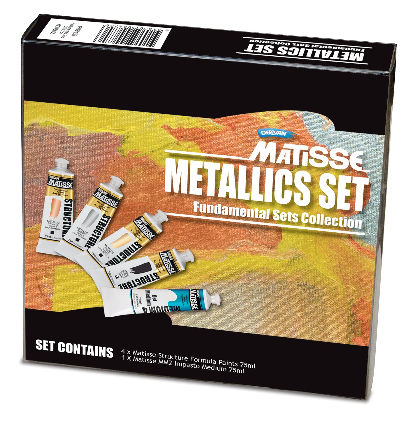 Matisse Structure Metallics Set 5x75ml - Art Supplies Australia