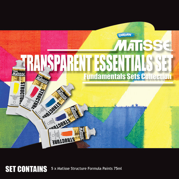 Matisse Structure Transparent Essentials Set 5x75ml - Art Supplies Australia