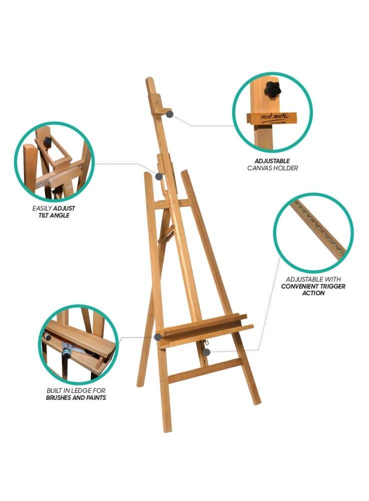 Mont Marte Classic A-Frame Floor Easel with Tilt - Art Supplies Australia