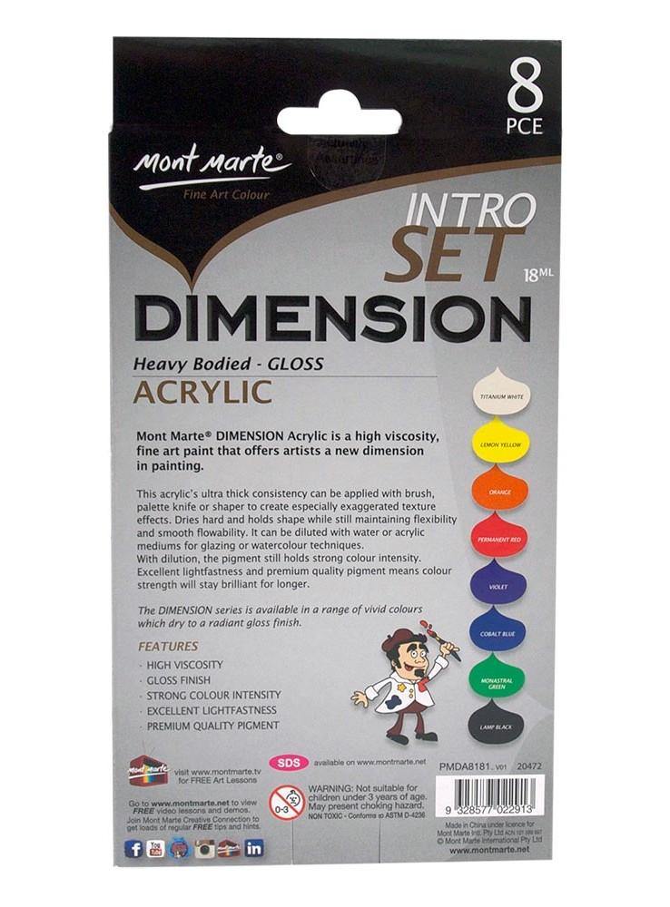Mont Marte Dimension Heavy Body Acrylic Sets - Art Supplies Australia