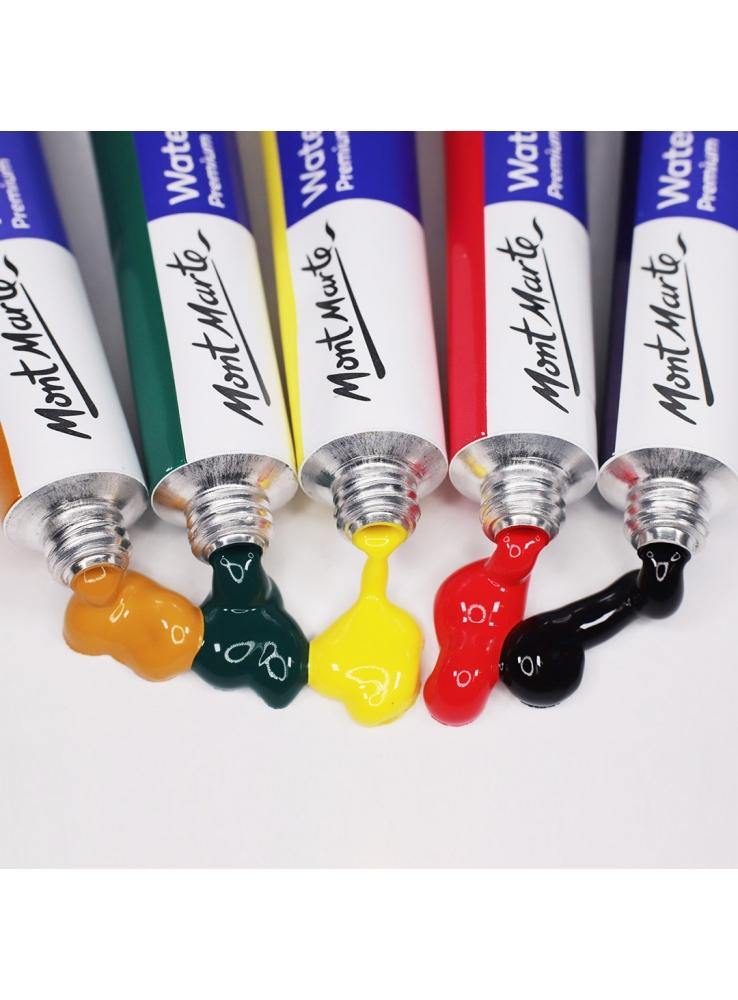 Mont Marte Premium Watercolour Paint Set 18 x 8ml Tubes - Art Supplies Australia
